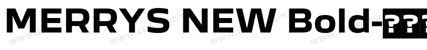MERRYS NEW Bold字体转换